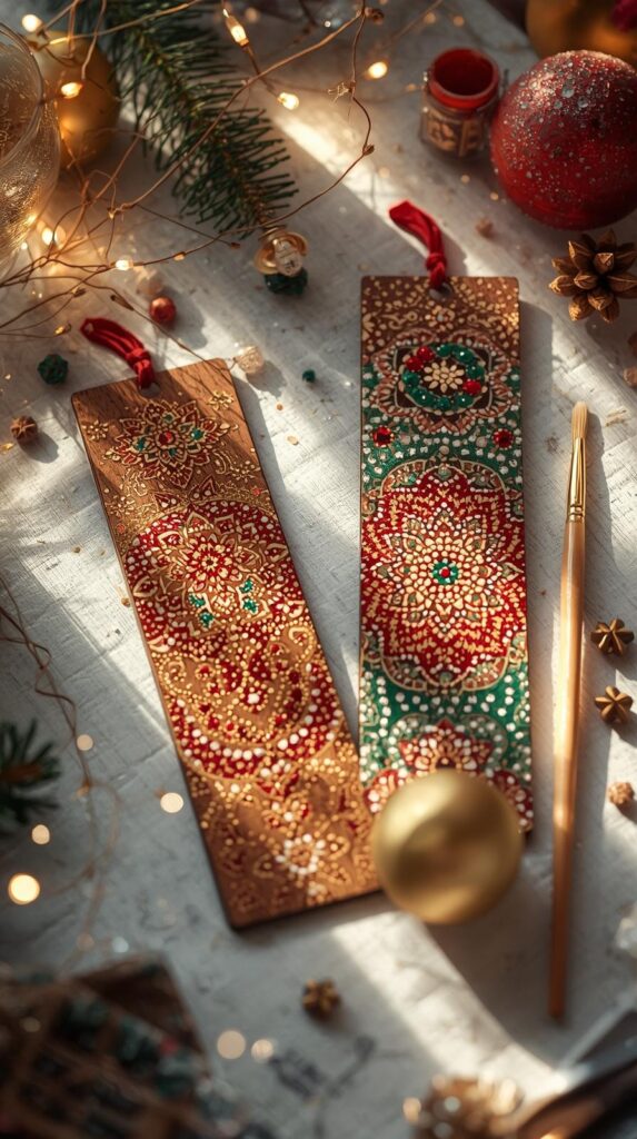 Participant creating a personalized mandala gift during Mandala Vibesβ Christmas art workshop in Naxxar.